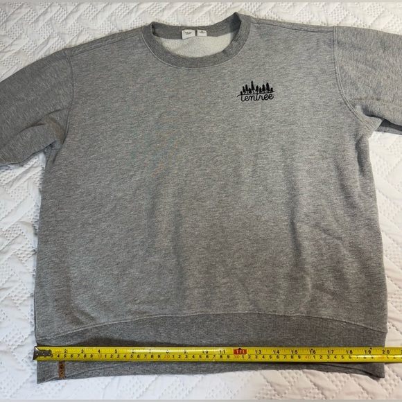 Tentree Gray Crewneck Pullover Sweater Sweatshirt Sustainable Loungewear Large - Picture 15 of 16